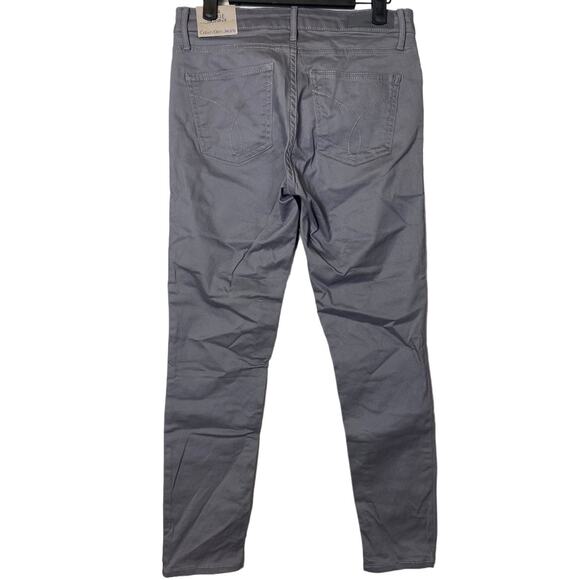 Calvin Klein Women's Mid Rise Ankle Skinny Jeans Gray 4 NWT - Picture 2 of 4